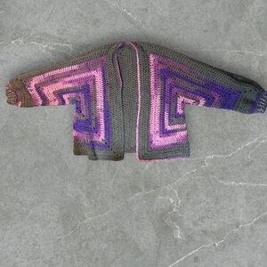 Handmade crochet jacket oversized large